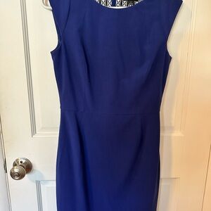 Chic Blue Midi Dress